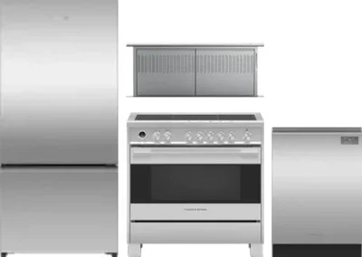 4 Piece Package Includes Refrigerator, Range, Hood And Dishwasher
